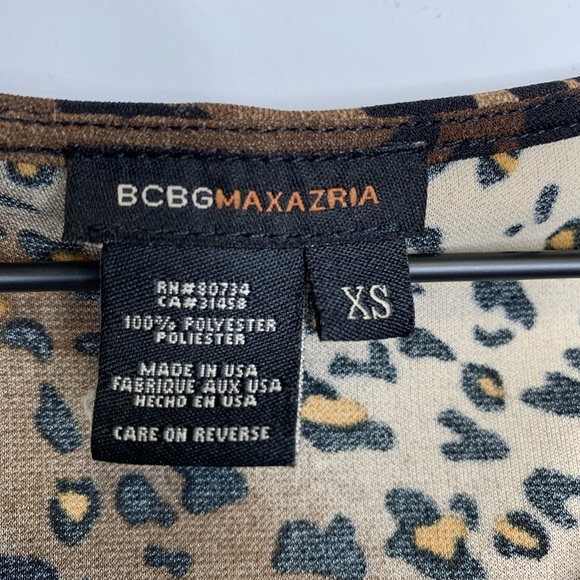 BCBGMaxAzria • sleeveless leopard print dress - Picture 5 of 8